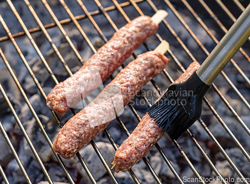 Image of minced meat skewers