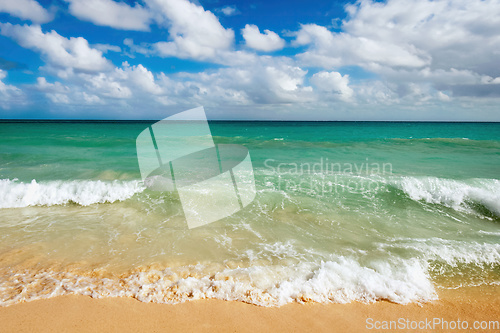 Image of Beautiful beach and sea