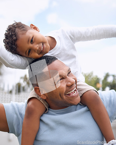 Image of Safe to say that Dads the favourite around here. a father and son having fun in their backyard at home.