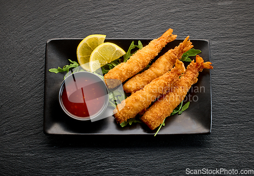 Image of breaded Torpedo shrimps