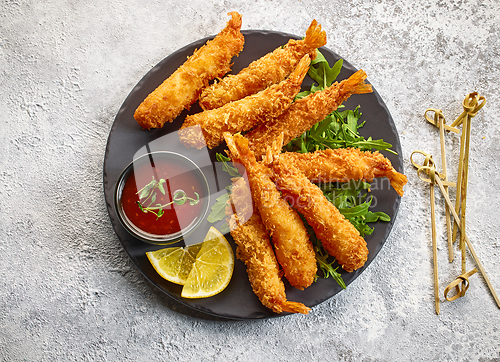 Image of breaded Torpedo shrimps