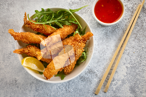 Image of breaded Torpedo shrimps