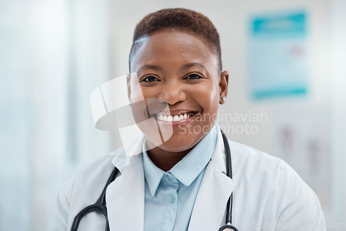 Image of Trust me, Im a doctor. Portrait of a young doctor working in a clinic.