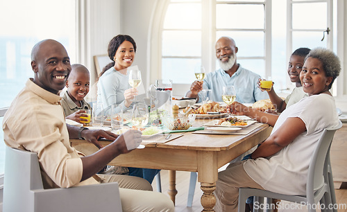 Image of I sustain myself with the love of family. a family having lunch at home.