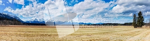 Image of Bavarian Alps countryside landscape