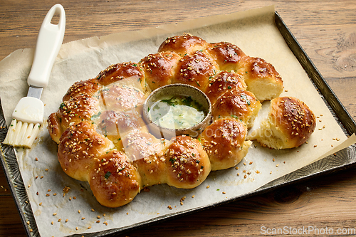 Image of freshly baked bread buns