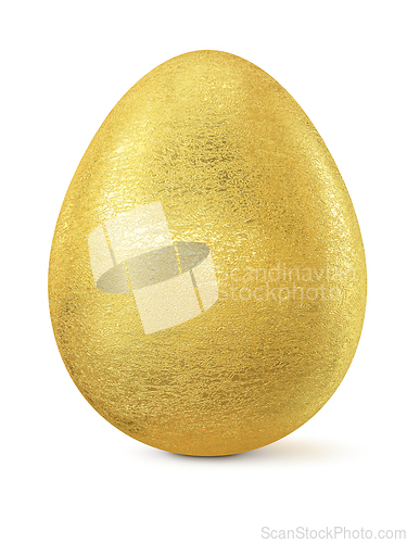 Image of Golden Easter egg isolated