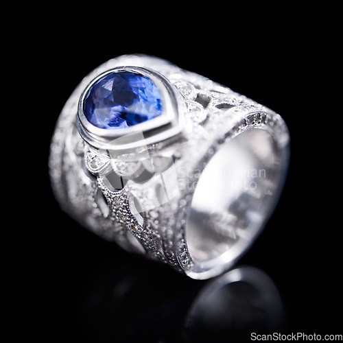 Image of Make her feel special...with this. Studio shot of a beautiful ring.