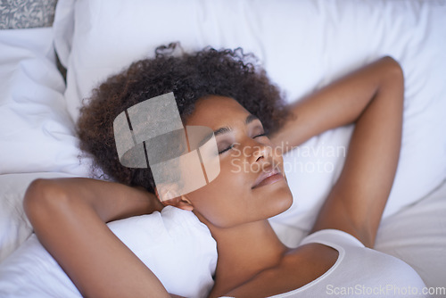 Image of You can never get too much sleep. a young woman sleeping peacefully.