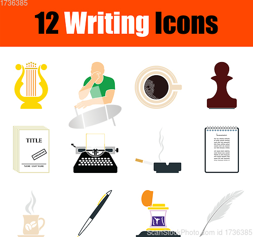 Image of Writing Icon Set