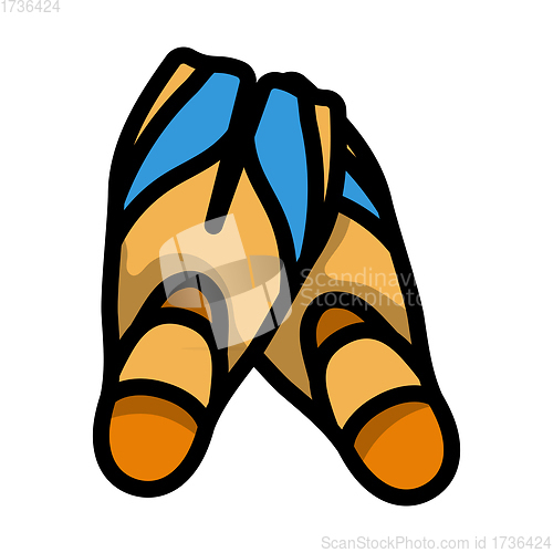 Image of Icon Of Swimming Flippers