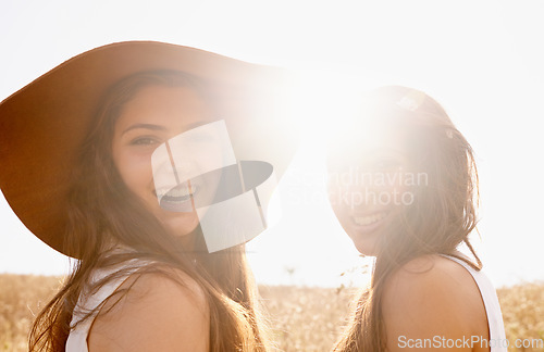 Image of Our tans may fade but these memories will last forever. Two beautiful young friends spending time together in the sunshine.