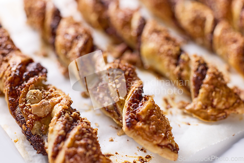 Image of close up of freshly baked pastries 