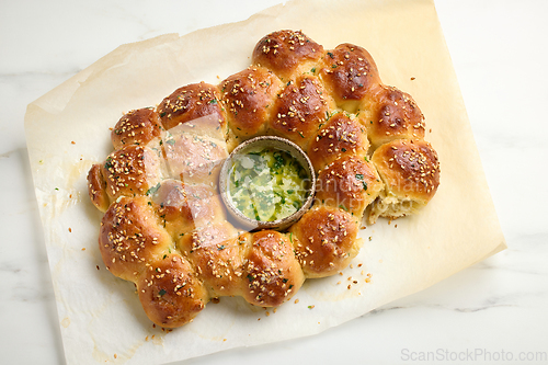 Image of freshly baked bread buns