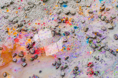 Image of colorful paint splatters