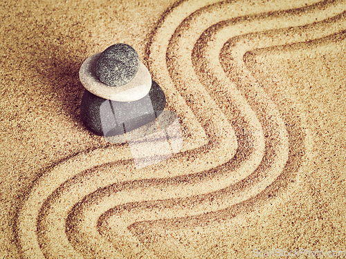 Image of Japanese Zen stone garden