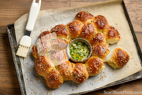 Image of freshly baked bread buns