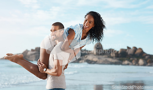 Image of Your love brings me to life. a young couple enjoying some quality time together at the beach.