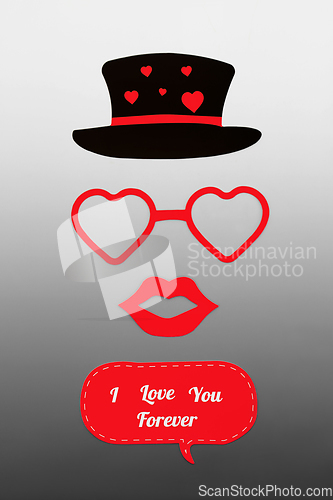Image of I love You Forever Romantic Valentines Day Concept  