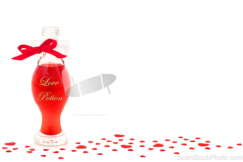 Image of Love Potion in a Bottle for Unrequited Love Concept