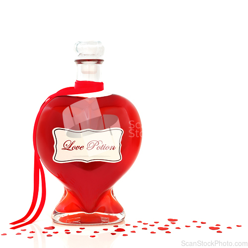 Image of Heart Shaped Love Potion Bottle for Valentines