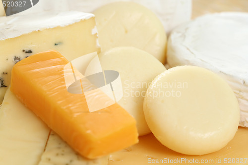 Image of board of cheese