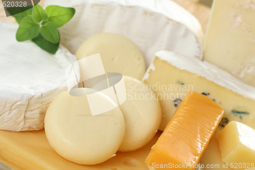 Image of board of cheese