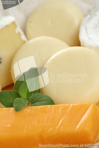 Image of board of cheese