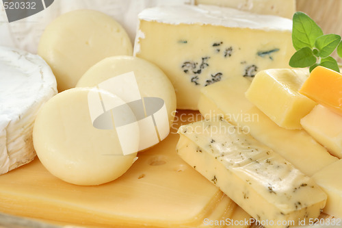 Image of board of cheese