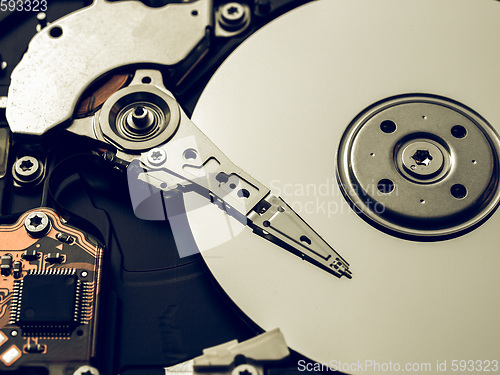 Image of Vintage looking Hard disk