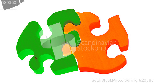 Image of painted wooden puzzle