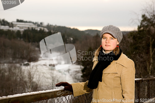 Image of Young Woman in the winter