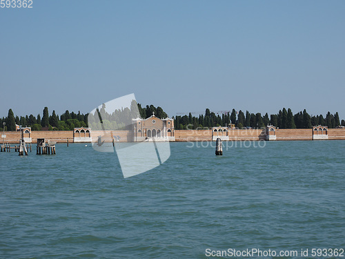 Image of San Michele cemetery island in Venice