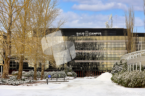Image of Salo IoT Campus Building in Winter