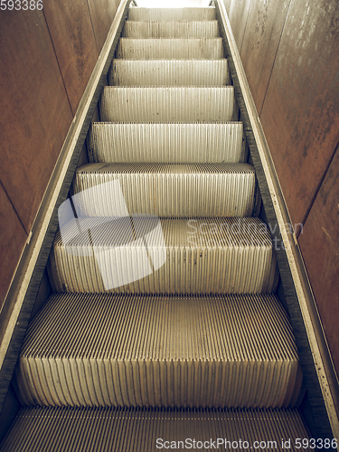 Image of Vintage looking Escalator