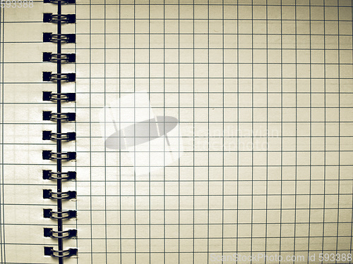 Image of Vintage looking Blank notebook page