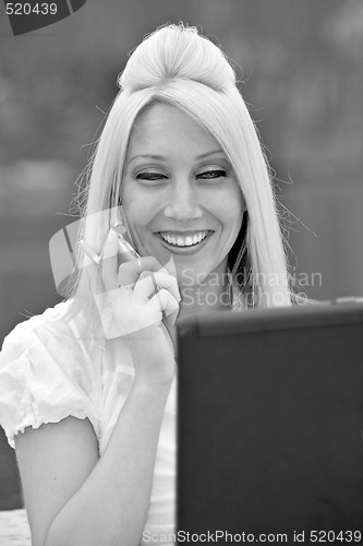 Image of Mobile Business Woman