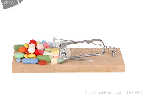 Image of Mousetrap and Pills