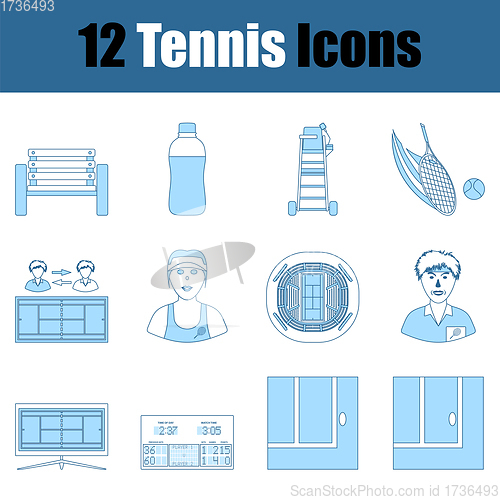 Image of Tennis Icon Set