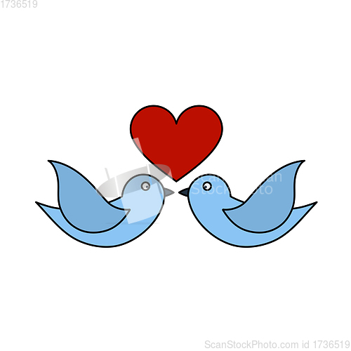 Image of Dove With Heart Icon