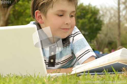 Image of Studying or reading in the park