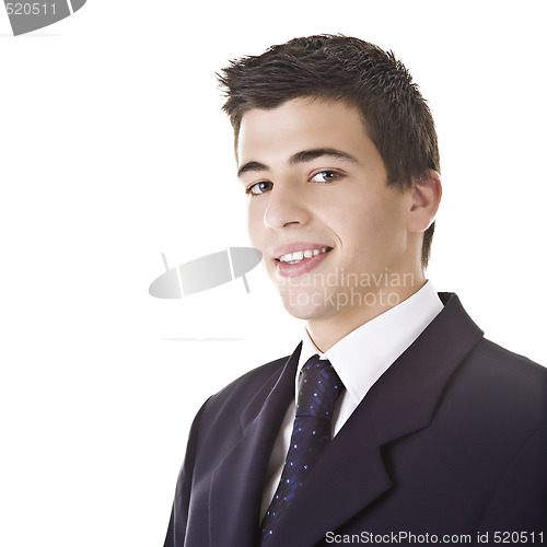 Image of Young Man Wearing a Suit