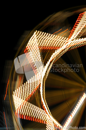 Image of ferris wheel at night