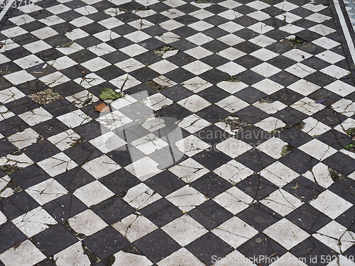 Image of Checkered floor texture background