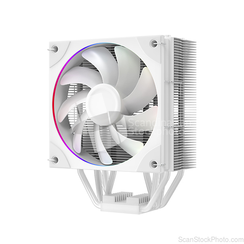 Image of White computer processor cooler