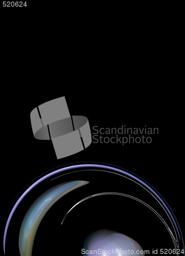 Image of Abstract Blue Bubble