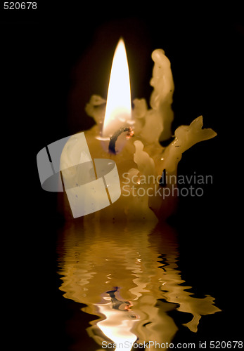 Image of Melted Candle Stick