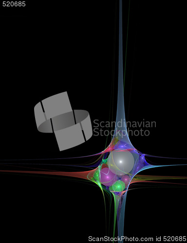 Image of Colorful 3D Burst