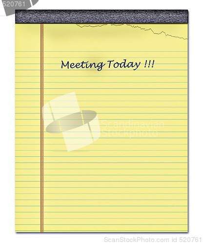 Image of yellow notepad