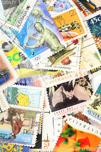 Image of Post stamps collection